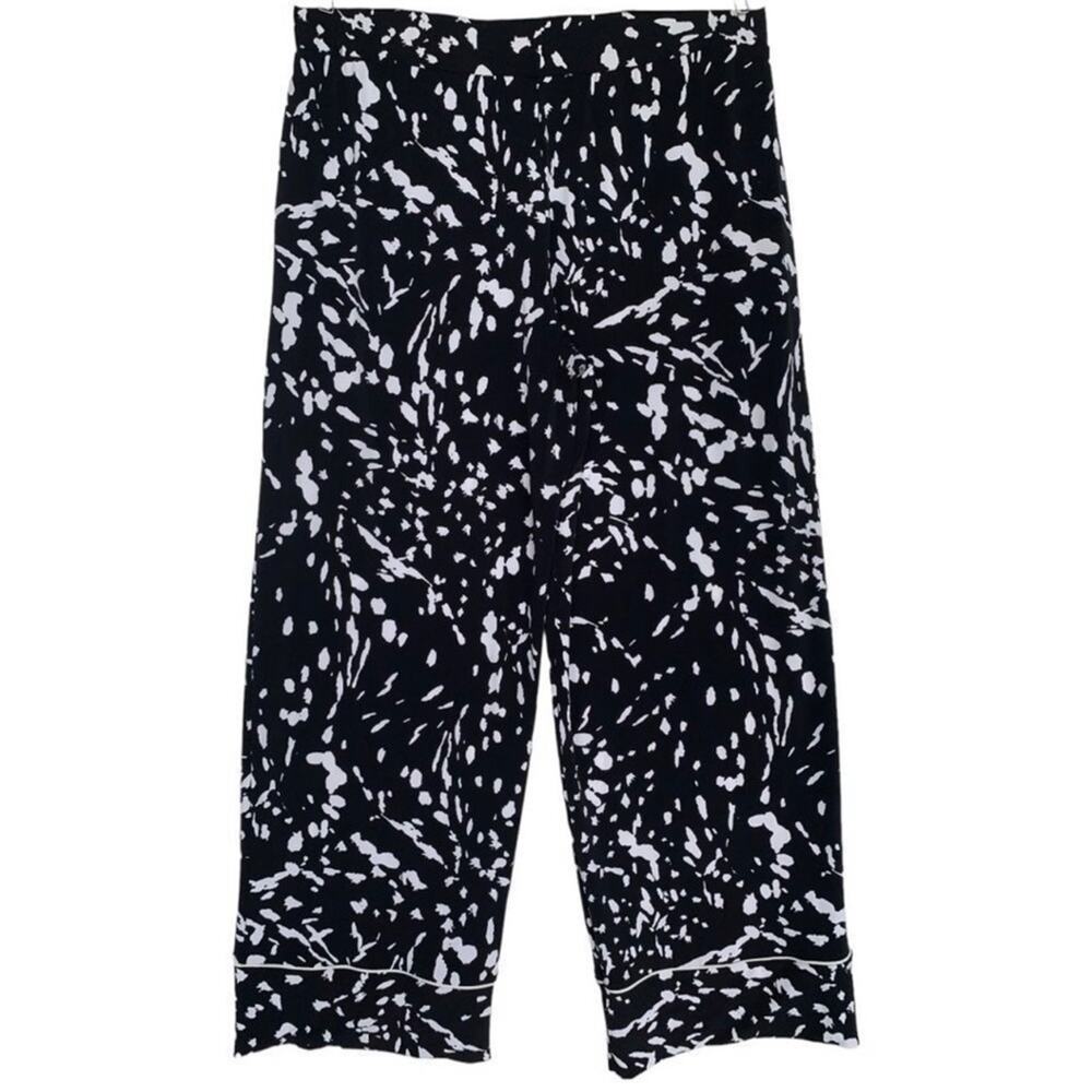 Alfani Elements Women Wide Leg Pants Black White
Size Large